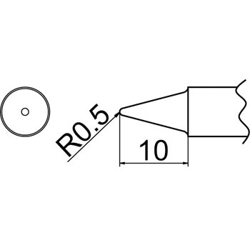 T20-B2 こて先(T20・鉛フリーはんだ対応) HAKKO(白光) 03552727