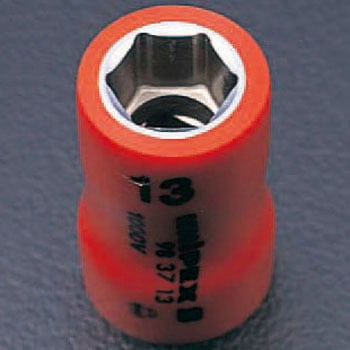 3/8sqx10mm 絶縁ソケット - エスコ