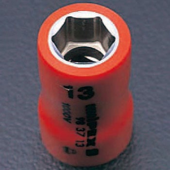 3/8sqx19mm 絶縁ソケット - エスコ