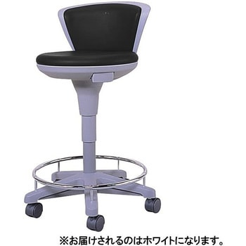 マツヨシ ナースチェア 椅子 21-6010-0010 ホワイト マツヨシ(松吉医科器械) MY-N3210 松吉医科器械