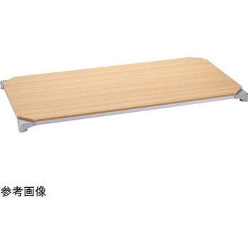 ベーシックシリーズウッドシェルフ W1200×D450mm ナチュラルウッド B1848MNシリーズ アズワン