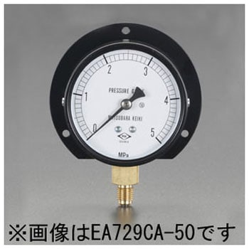 75mm ツバ付圧力計 エスコ