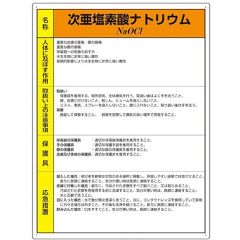 特定化学物質標識 815シリーズ アズワン