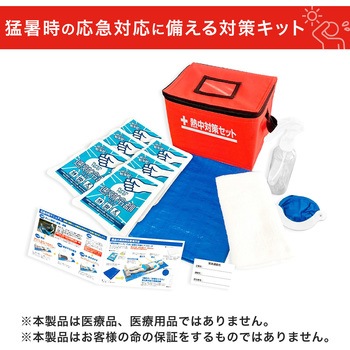 熱中症対策 グッズ 13点セット 防災士 熱中症対策アドバイザー監修 マニュアル 緊急連絡先カード付き YAMAZEN(山善)