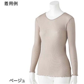 スルッとのびのび長袖インナーラウンドネック M～L 800278シリーズ ケアファッション