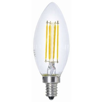 40W相当 LEDフィラメント型 シャンデリア電球 クリア LDC4LC40WEシリーズ 東京メタル