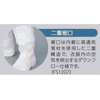 ESD対策防塵ツナギ服 FG153C 東洋リントフリー