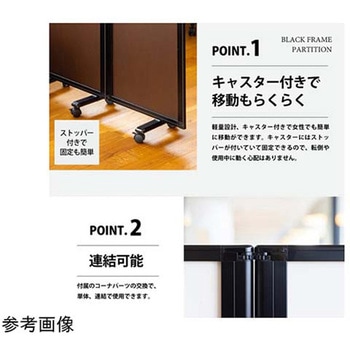 連結スクリーン 黒 コマイ