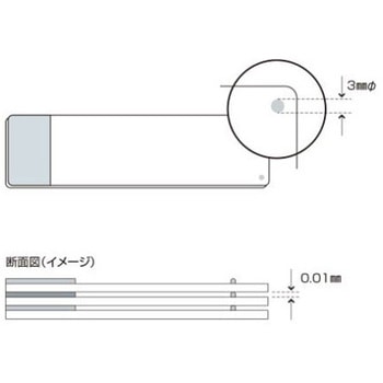自動血液塗抹標本作製装置用専用アールラインスライドグラス 松浪硝子