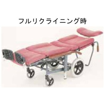 フルリクライニング式車いす 介助用 ピンク NHR-12シリーズ 日進医療器(車イス)