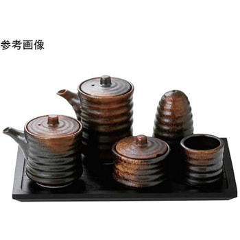 カスター卓上小物 焼締 アズワン