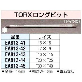 T30xT40 175mm[ヘックスローブ]両頭ビット エスコ