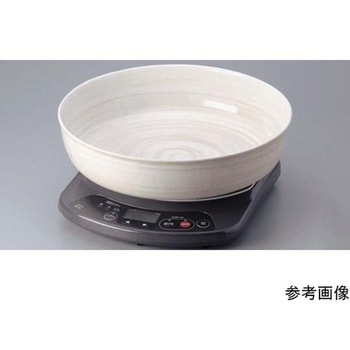 電磁用深型ドラ鉢 白刷毛目 砺波商店