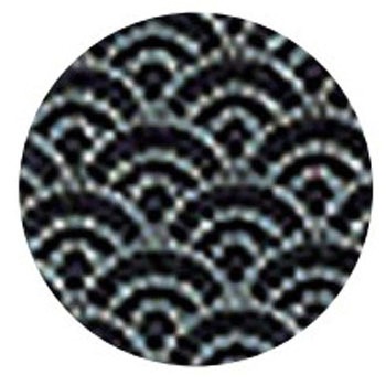 えいむ PP布地メニューブック扇柄 ブラック WBシリーズ えいむ