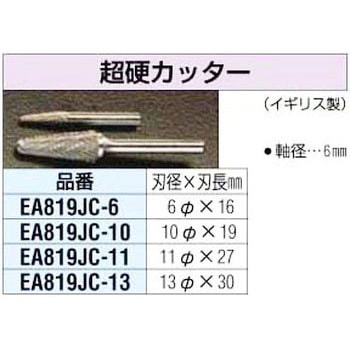 10x19mm[6mm軸]超硬カッター エスコ