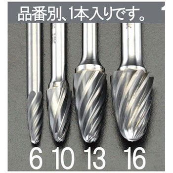 13x25mm[6mm軸]超硬カッター[アルミ用] エスコ