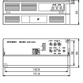 AJ65BT-64RD4 ���x���̓��j�b�g �l�W�E2�s�[�X�[�q��^�C�v �O�H�d�@ 03662313