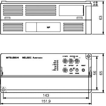 AJ65BT-64DAV アナログ出力ユニット ネジ・2ピース端子台タイプ 1個 ...