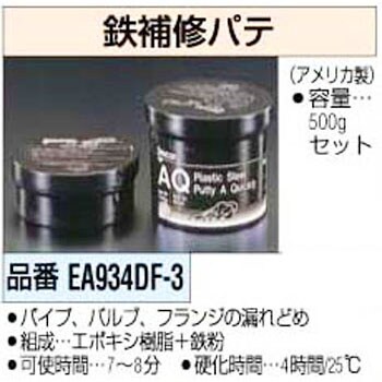 Ea934df 3 鉄補修パテ 1個 エスコ 通販サイトmonotaro