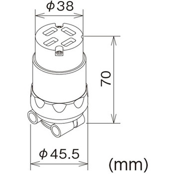 250V コネクターボディ エスコ