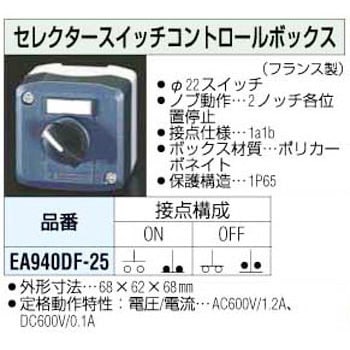 エスコ ESCO 50A/AC220V 制御盤用遮断器 EA940ML-15 [I200229]-