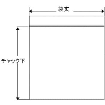 140x200mm チャック付ポリ袋 - エスコ