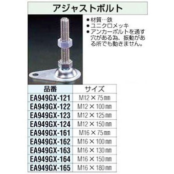 M12x150mm アジャストボルト エスコ