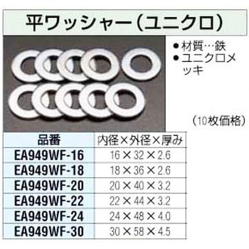 平ワッシャー エスコ