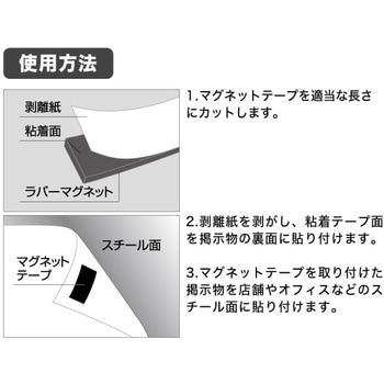 強力マグネットテープ ササガワ