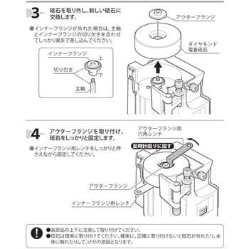 DWG-400 ダイヤモンド電着砥石 1個 パオック 【通販サイトMonotaRO】