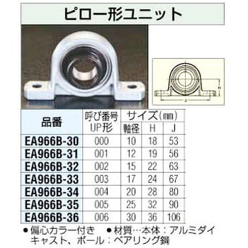 EA966B-34 [UP004] 20mm ピロー型 ユニット 1個 エスコ 【通販モノタロウ】