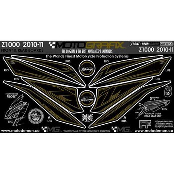 FRONT/REAR BODY PAD MOTO GRAFIX (モトグラフィックス)