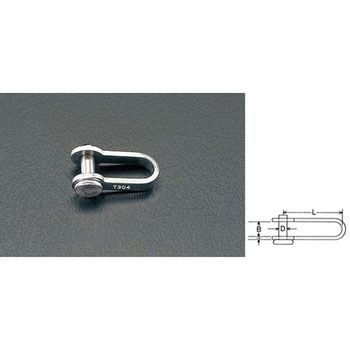 3mm 巾リベット式シャックル エスコ