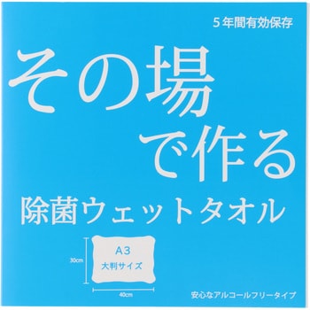 A-CF-013 その場で作る除菌ウェットタオル 1箱(100個) ポジティ