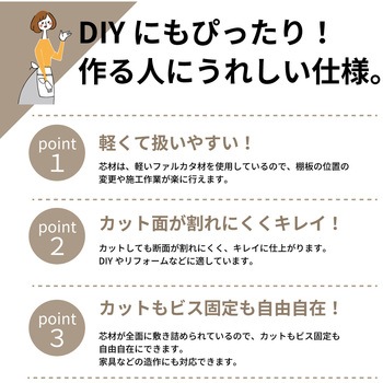 アートランバー ダボ穴加工 ブライトウォールナット 南海プライウッド
