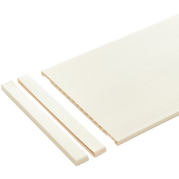 樹脂棚板(エンドキャップ付き)シェルホワイト 南海プライウッド 収納材