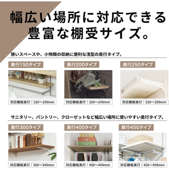 アームハング棚柱SS 棚受(木質棚板用) 南海プライウッド
