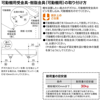 樹脂金具 (可動棚用) 南海プライウッド