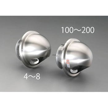 100mm 防火ダンパー付ガラリ エスコ