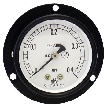 AA15-221 0.4MPa 普通形圧力計(D枠/埋込形) 60Φ 形番：AA15 1個 長野計器 【通販モノタロウ】