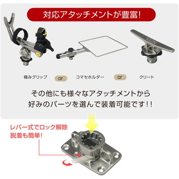 ステンレスソケットベース (アイ付き) BMO JAPAN(ビーエムオージャパン)