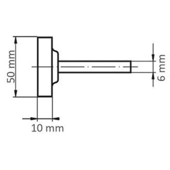 NK24QUBA 軸付砥石 #24 ハード LUKAS