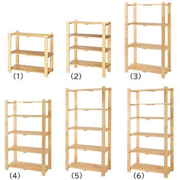 5510-5001 ウッドシェルフ 1台 ストア・エキスプレス 【通販モノタロウ】