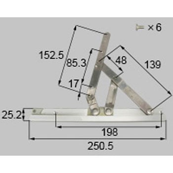 縦すべりフリクションアーム TOSTEM(LIXIL)