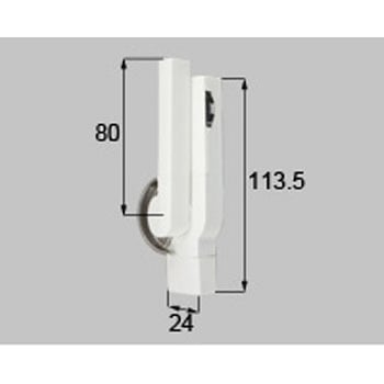 ダイヤル式クレセント L=60mm 新日軽(LIXIL)
