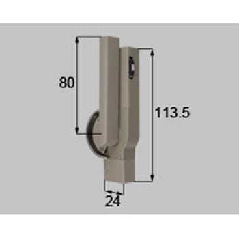 ダイヤル式クレセント L=80mm 新日軽(LIXIL)