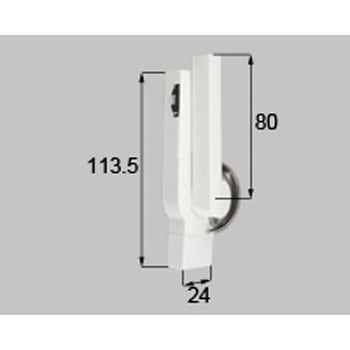 ダイヤル式クレセント L=80mm 新日軽(LIXIL)