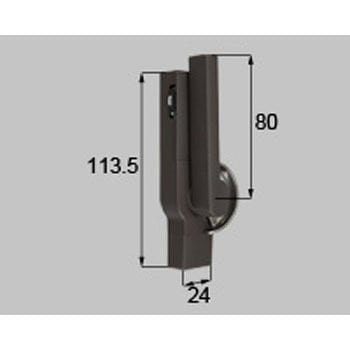 ダイヤル式クレセント L=80mm 新日軽(LIXIL)