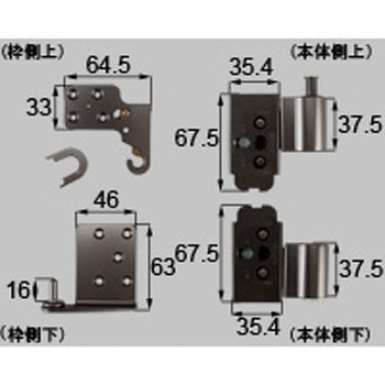 ピボット丁番セット TOSTEM(LIXIL)