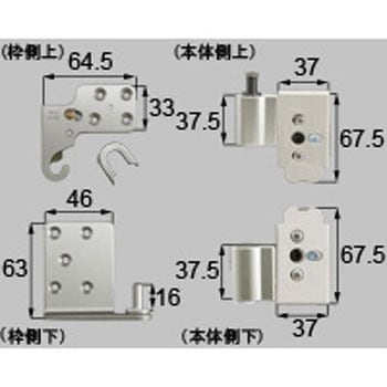 ピボット丁番標準トイレ木扉用セット(MZDZPC005*) トステム(LIXIL)